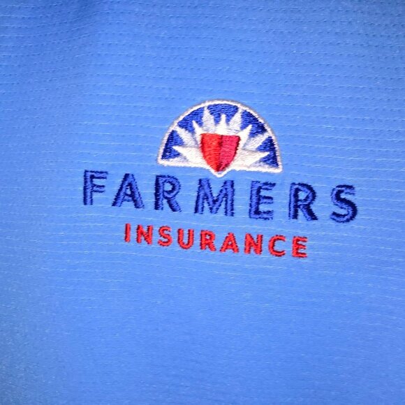 Nike Dri Fit Polo Shirt - size XL Baby Blue - Farmers  Insurance Embroidery - Picture 7 of 13